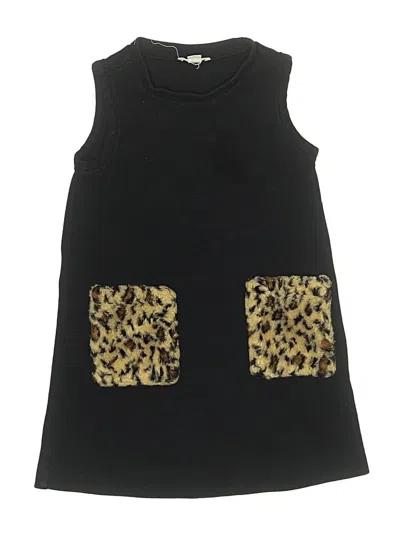 Pre-owned Crewcuts Kids' Dress In Black
