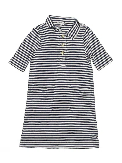 Pre-owned Crewcuts Kids' Dress In Blue