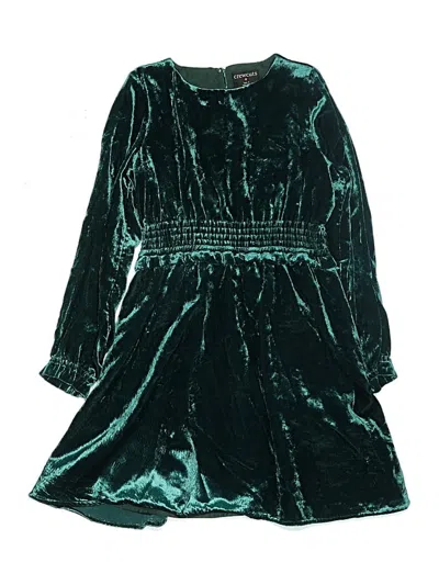 Pre-owned Crewcuts Kids' Dress In Blue