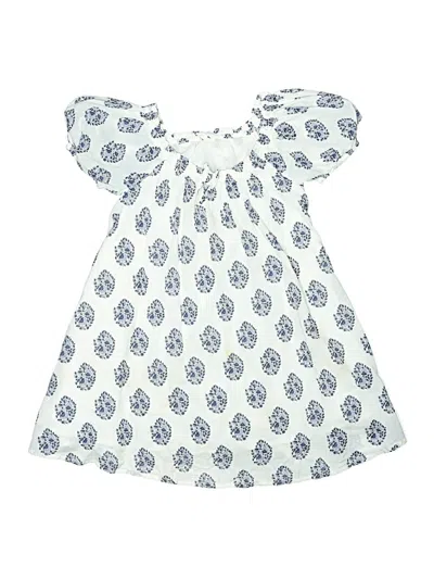 Pre-owned Crewcuts Kids' Dress In Blue
