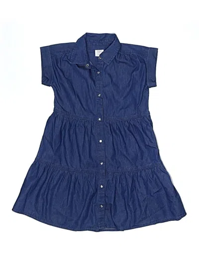 Pre-owned Crewcuts Kids' Dress In Blue