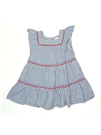 Pre-owned Crewcuts Kids' Dress In Blue