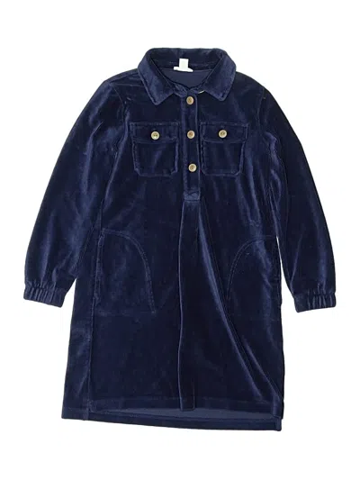 Pre-owned Crewcuts Kids' Dress In Blue
