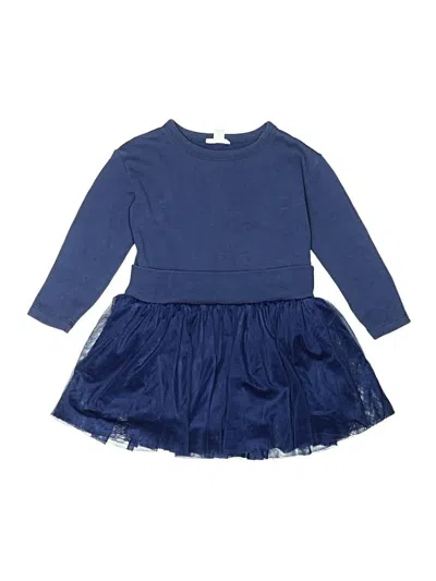 Pre-owned Crewcuts Kids' Dress In Blue