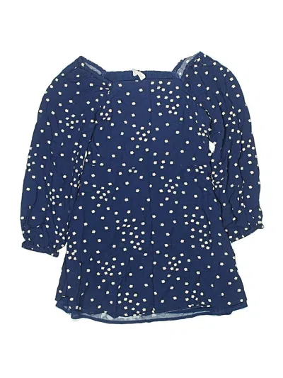 Pre-owned Crewcuts Kids' Dress In Blue