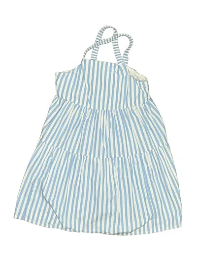 Pre-owned Crewcuts Kids' Dress In Blue