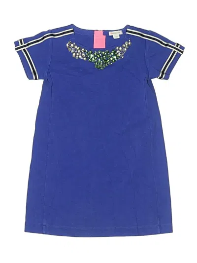 Pre-owned Crewcuts Kids' Dress In Blue