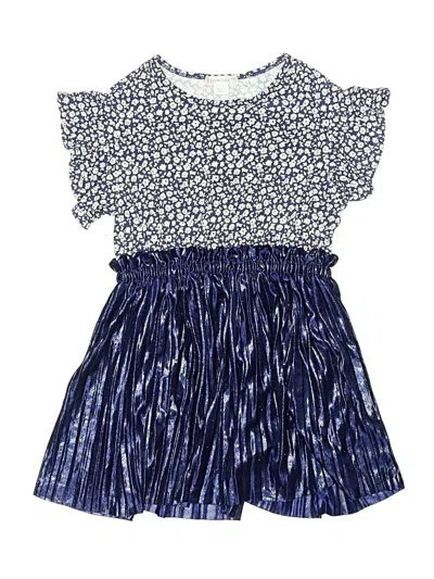 Pre-owned Crewcuts Kids' Dress In Blue