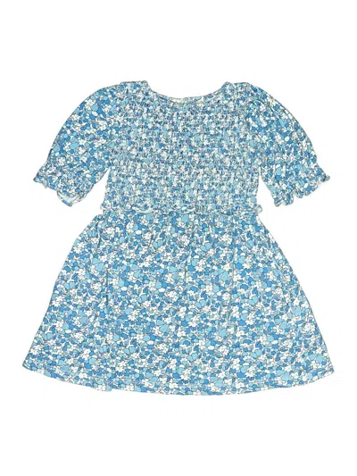 Pre-owned Crewcuts Kids' Dress In Blue
