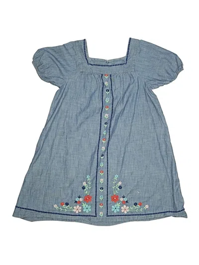 Pre-owned Crewcuts Kids' Dress In Blue