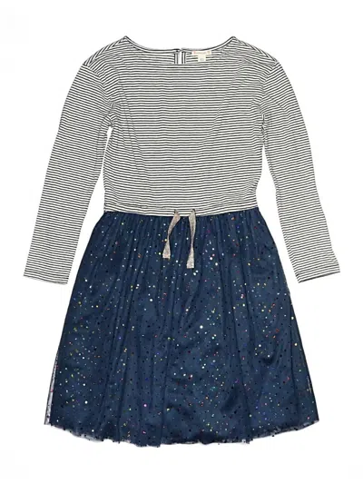 Pre-owned Crewcuts Kids' Dress In Blue