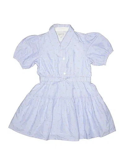 Pre-owned Crewcuts Kids' Dress In Blue