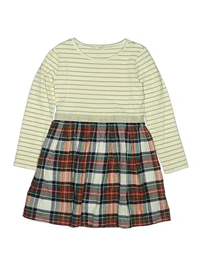 Pre-owned Crewcuts Kids' Dress In Green