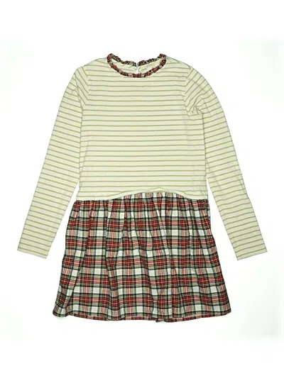 Pre-owned Crewcuts Kids' Dress In Green