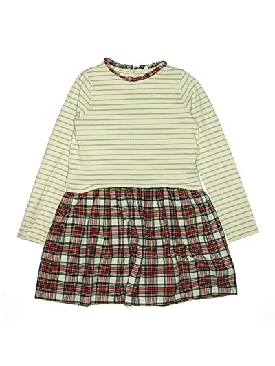 Pre-owned Crewcuts Kids' Dress In Green