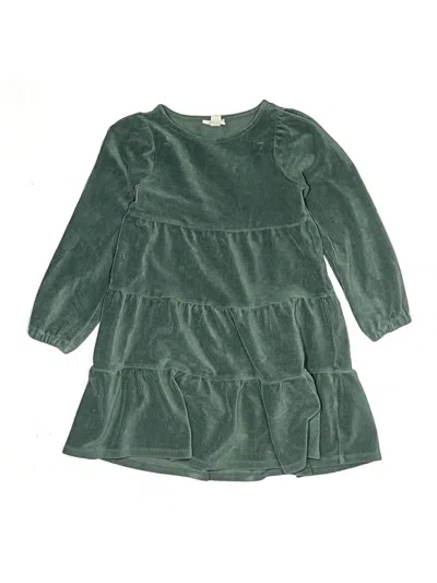 Pre-owned Crewcuts Kids' Dress In Green