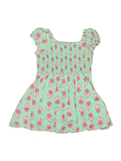 Pre-owned Crewcuts Kids' Dress In Green