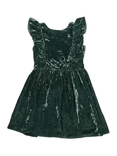 Pre-owned Crewcuts Kids' Dress In Green
