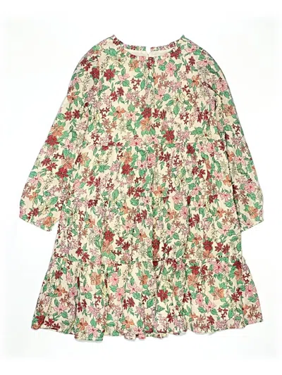 Pre-owned Crewcuts Kids' Dress In Ivory