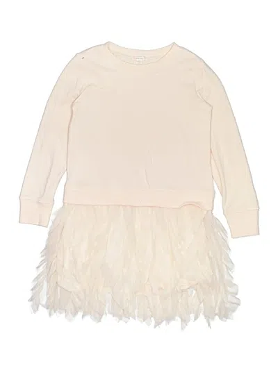 Pre-owned Crewcuts Kids' Dress In Ivory