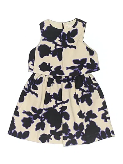 Pre-owned Crewcuts Kids' Dress In Ivory