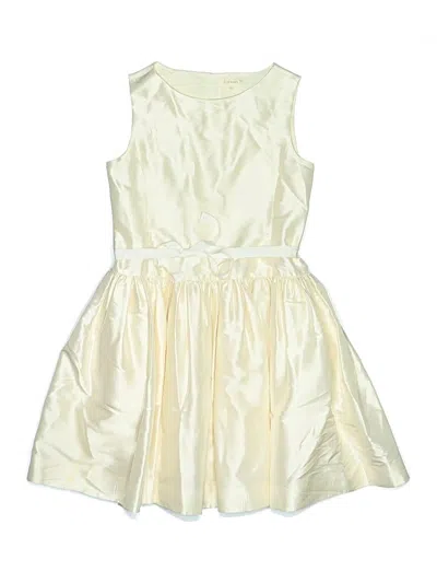 Pre-owned Crewcuts Kids' Dress In Ivory