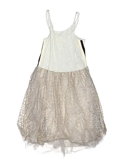 Pre-owned Crewcuts Kids' Dress In Ivory