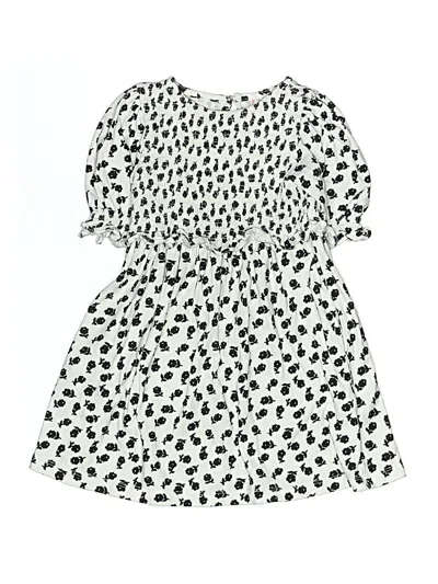 Pre-owned Crewcuts Kids' Dress In Ivory