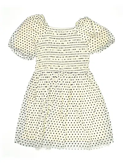 Pre-owned Crewcuts Kids' Dress In Ivory