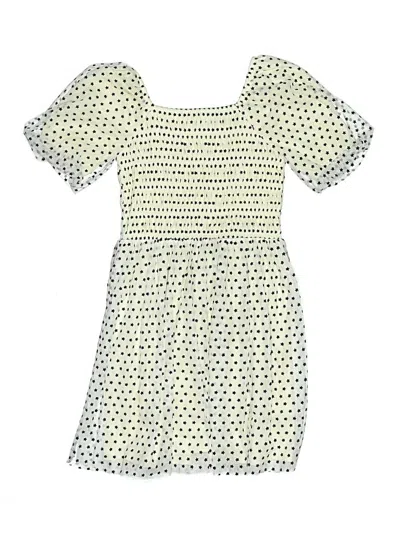 Pre-owned Crewcuts Kids' Dress In Ivory