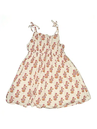 Pre-owned Crewcuts Kids' Dress In Ivory