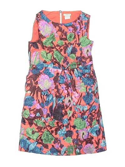 Pre-owned Crewcuts Kids' Dress In Orange