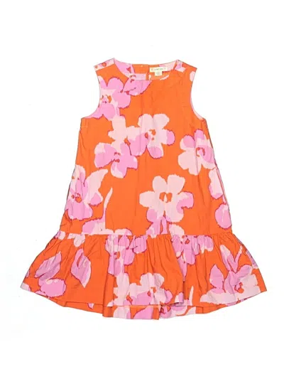 Pre-owned Crewcuts Kids' Dress In Orange