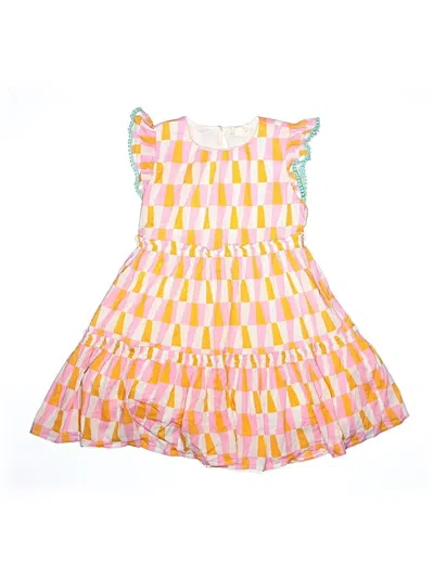 Pre-owned Crewcuts Kids' Dress In Orange
