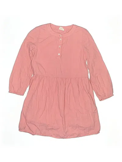 Pre-owned Crewcuts Kids' Dress In Pink