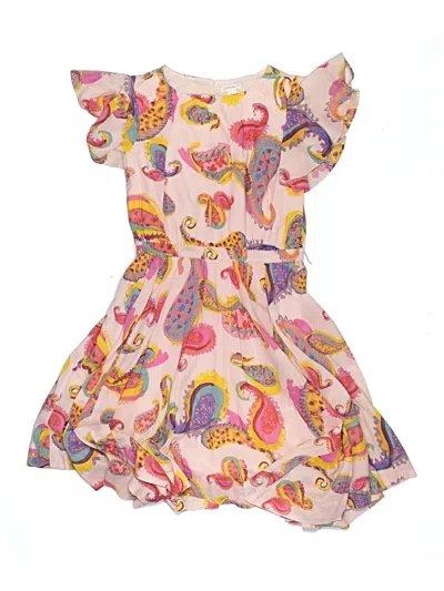 Pre-owned Crewcuts Kids' Dress In Pink