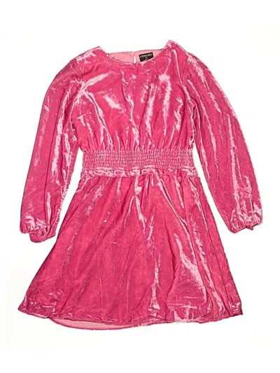 Pre-owned Crewcuts Kids' Dress In Pink