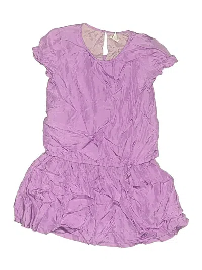 Pre-owned Crewcuts Kids' Dress In Purple