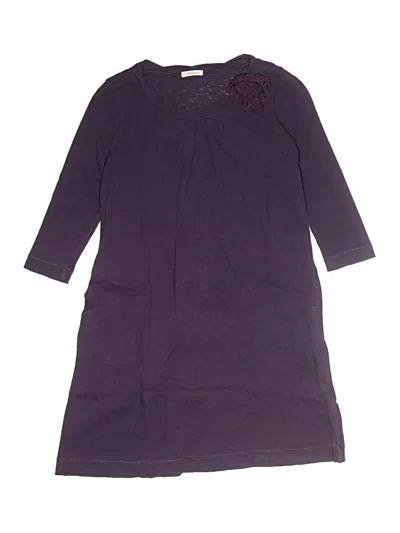 Pre-owned Crewcuts Kids' Dress In Purple