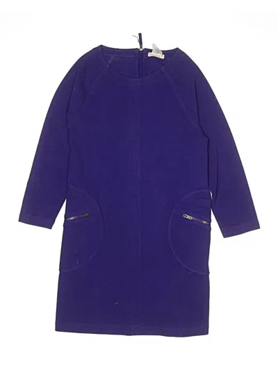 Pre-owned Crewcuts Kids' Dress In Purple