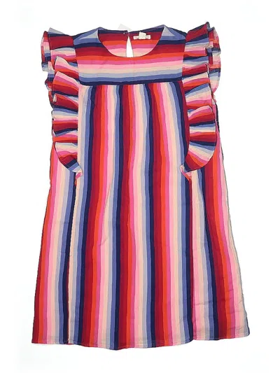 Pre-owned Crewcuts Kids' Dress In Red