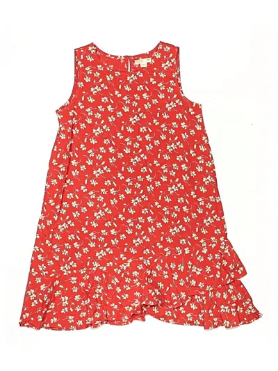 Pre-owned Crewcuts Kids' Dress In Red