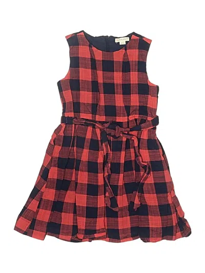 Pre-owned Crewcuts Kids' Dress In Red