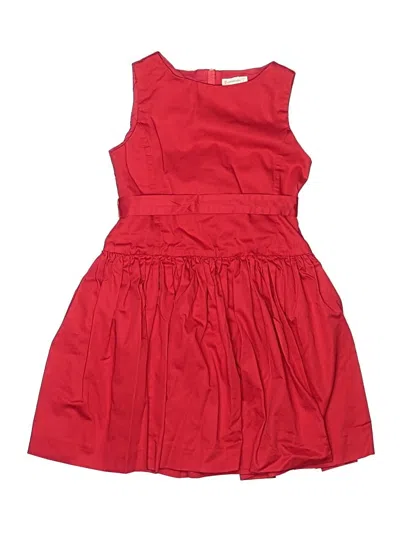 Pre-owned Crewcuts Kids' Dress In Red