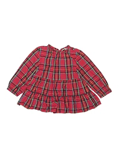 Pre-owned Crewcuts Kids' Dress In Red