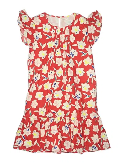 Pre-owned Crewcuts Kids' Dress In Red
