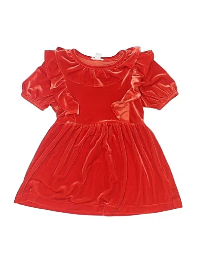 Pre-owned Crewcuts Kids' Dress In Red