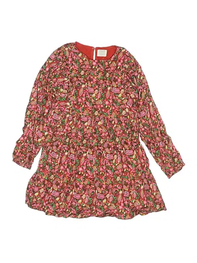 Pre-owned Crewcuts Kids' Dress In Red