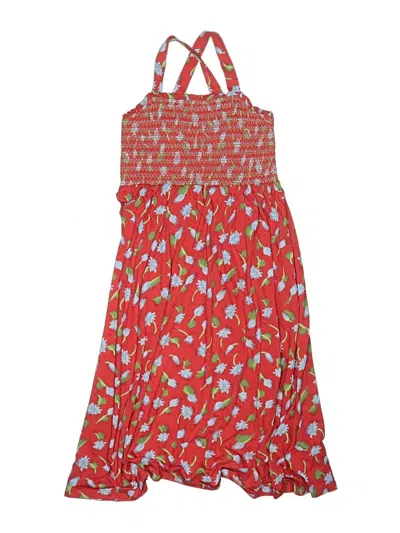Pre-owned Crewcuts Kids' Dress In Red