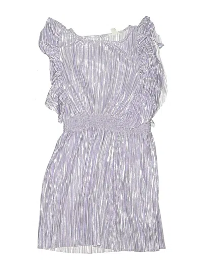Pre-owned Crewcuts Kids' Dress In Silver